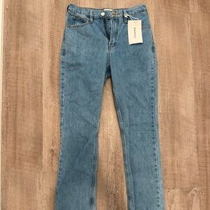 Frame Le High N Tight Straight Jeans, Meadow, Size 25, NWT